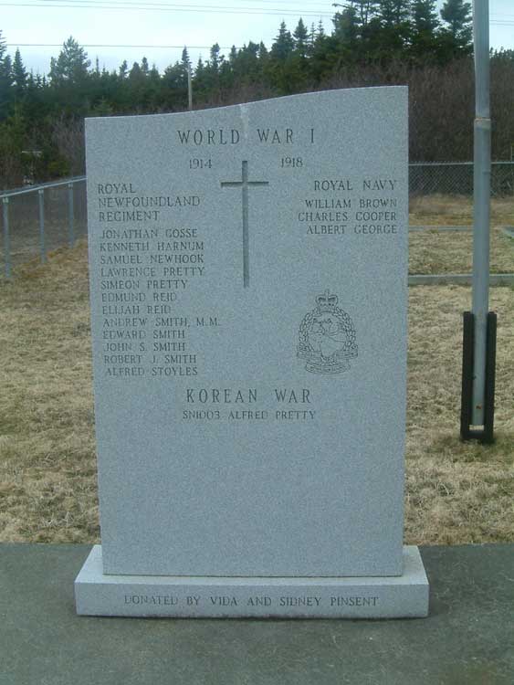 War memorial located at Dildo, Newfoundland - Mmorial de Guerre, Dildo, Terre-Neuve