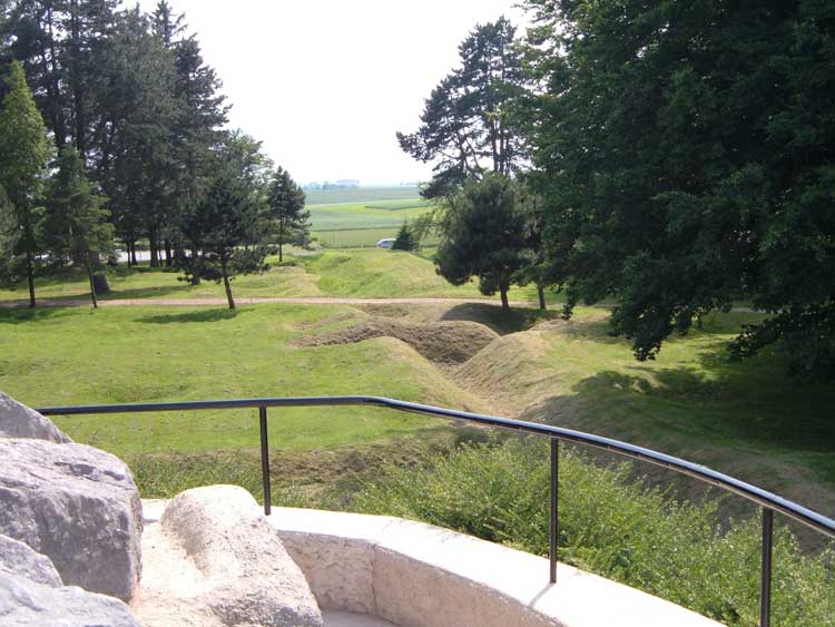 Trenches located at Beaumont Hamel, France 