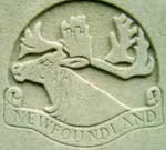The caribou located on a headstone of a fallen soldier - Le caribou retrouv sur la pierre tombale dun soldat tomb