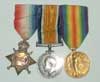 Medals received during the First World War - Les mdailles reues au Premire Guerre Mondiale